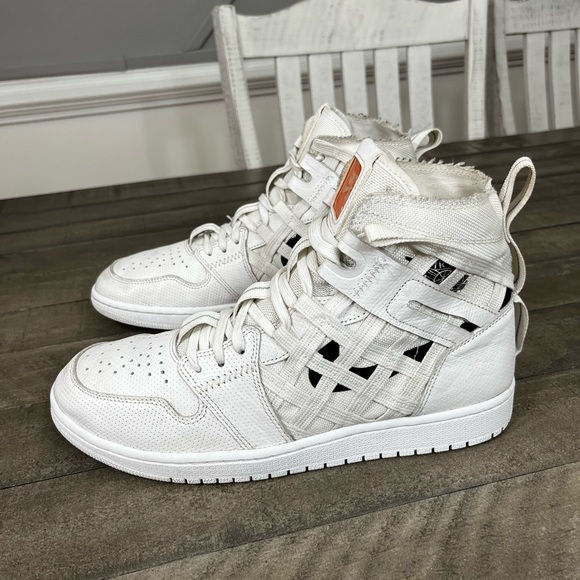 Jordan Other - Nike Air Jordan 1 Cargo White Black Sneakers Sz 11.5